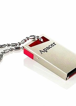 Usb флешка apacer ah112 32gb красная usb 2.0 пластиковый корпус для хранения данных