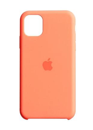 Чехол силиконовый для iphone 11 pro противоударный с защитой камеры orange