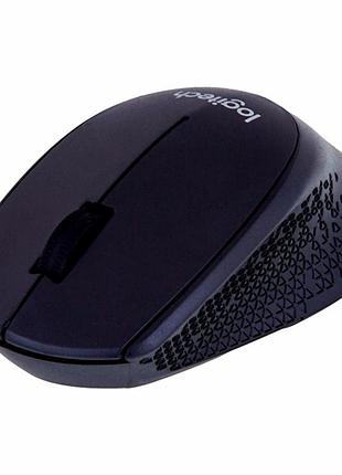 Бездротова миша logitech m275 оптична 1000dpi чорний для роботи та навчання з usb адаптером