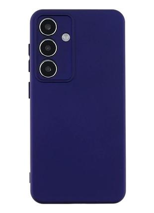 Чехол силиконовый full camera для samsung galaxy s24 5g s25 5g с микрофиброй внутри фиолетовый