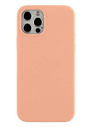 Чехол силиконовый full size для iphone 12 12 pro защита камеры pink