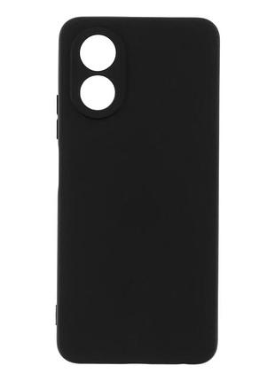 Чехол tpu matte 1.3mm для oppo a58 черный защитный с максимальной защитой
