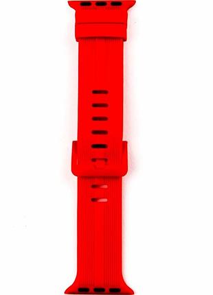 Ремешок для apple watch силиконовый 38 40 41 мм красный