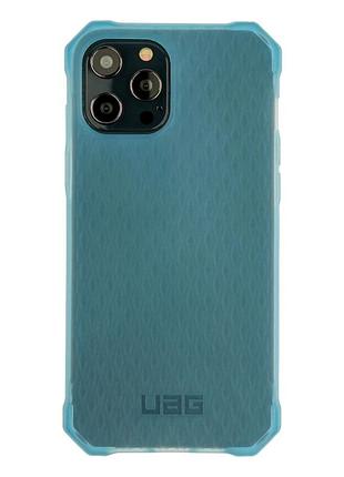 Чохол протиударний uag armor для iphone 12 12 pro силіконовий з максимальним захистом blue