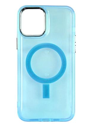 Чехол tpu с magsafe для iphone 12 pro max легкий защитный light blue