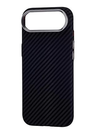 Чохол накладка luxo free air carbon з magsafe для iphone 17 air чорний протиударний із захистом камери