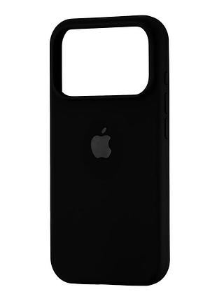 Чехол силиконовый full cover для iphone 17 pro защита камеры черный