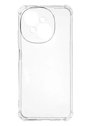 Чохол tpu протиударний для tecno spark go 1 kl4 прозорий із захистом камери