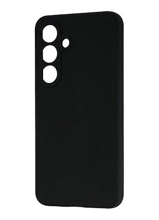 Чохол силіконовий silicone case для samsung s25 чорний із захистом камери та посиленими кутами