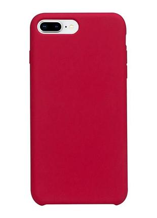 Чохол силіконовий soft case для iphone 7 plus 8 plus класичний захист камери wine red