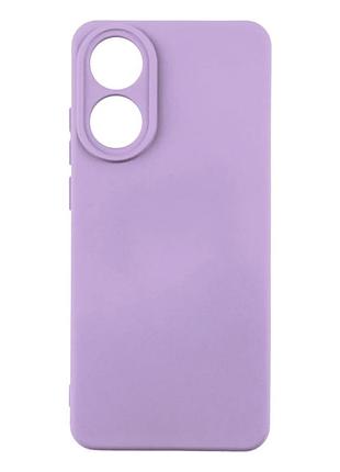 Чохол силіконовий full camera для oppo a78 4g з мікрофіброю всередині захист камери пурпуровий