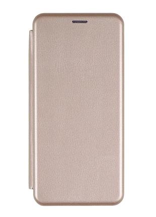 Чехол-книжка tpu pu для samsung galaxy m14 5g защитный с микрофиброй внутри золотой