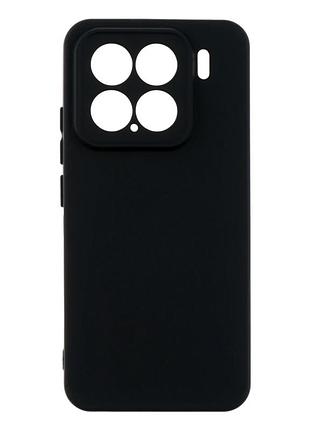 Чохол силіконовий full case для xiaomi 15 захист камери з мікрофіброю чорний