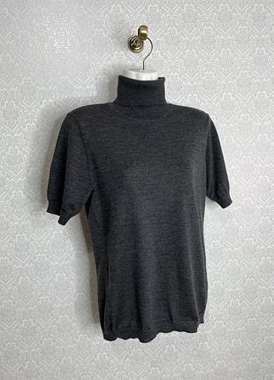 Гольф/ водолазка з коротким рукавом 100 % мериносова вовна uniqlo