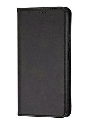 Чехол-книжка кожзам для xiaomi redmi note 14 pro 4g черный с защитой от повреждений