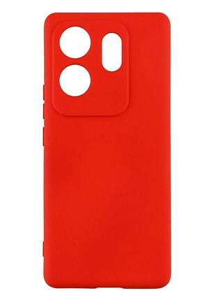 Чехол силиконовый full camera для infinix zero 30 4g с микрофиброй внутри защитный красный