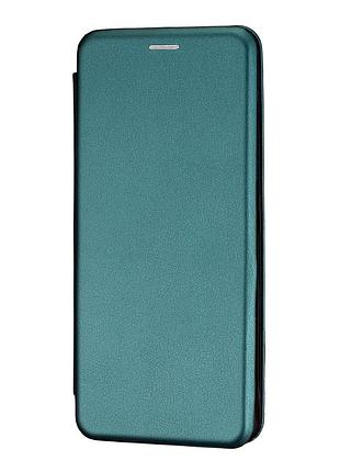 Чехол-книжка standart для xiaomi redmi 14c 4g полистирол темно-зеленый с защитой от ударов