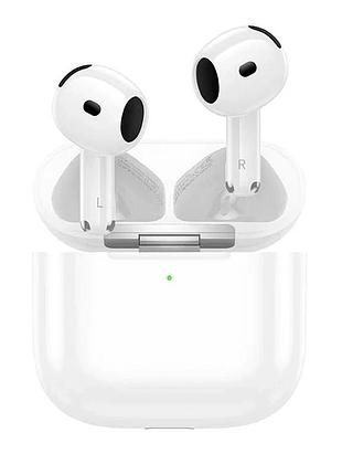 Наушники bluetooth hoco ew95 tws 30 мач белые для музыки и разговоров с зарядным кейсом 300 мач