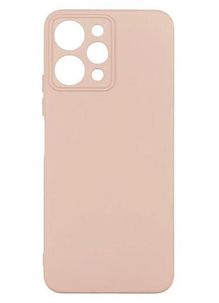Чехол силиконовый full camera для xiaomi redmi 13 4g poco m6 4g с микрофиброй внутри розовый песок