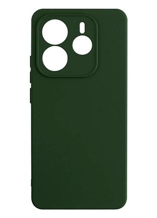Чехол силиконовый full camera для xiaomi redmi note 14 4g защита камеры tpu темно-зеленый