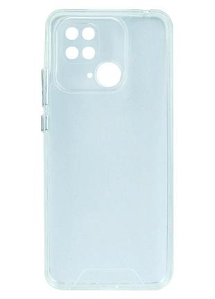 Прозорий чохол tpu для xiaomi redmi 10c із захистом камери та посиленими кутами прозорий