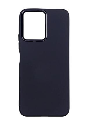Чехол силиконовый silicone cover для xiaomi redmi 12 с микрофиброй внутри черный