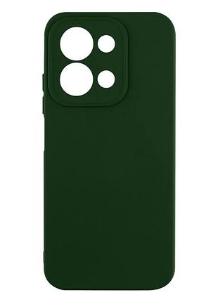 Чехол силиконовый full case для xiaomi redmi 15c poco c85 с защитой камеры микрофибра 71.dark green