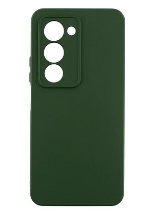 Чохол силіконовий full case для xiaomi redmi 15 4g захист камери tpu темно-зелений