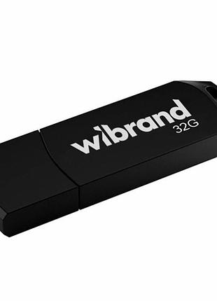 Usb флешка 32гб wibrand черный abs пластик usb 2.0 для хранения данных