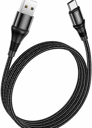 Кабель usb type-c 3а 1м черный для зарядки и синхронизации hoco x50 excellent