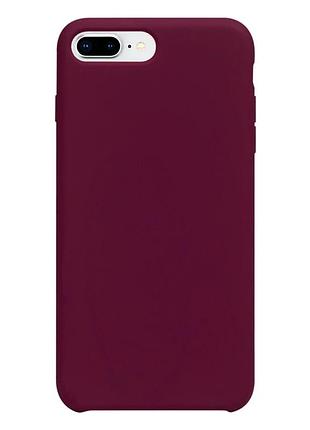 Чохол силіконовий soft case для iphone 7 plus 8 plus класичний захисний garnet