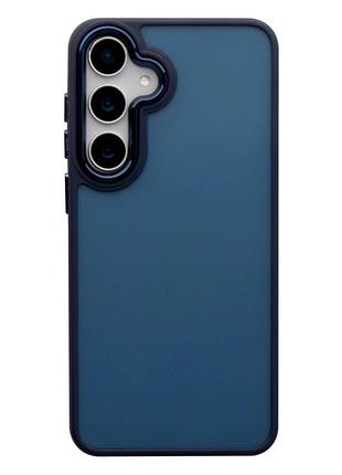 Чехол tpu+pc space ii для samsung galaxy s23+ 5g dark blue противоударный с защитой камеры