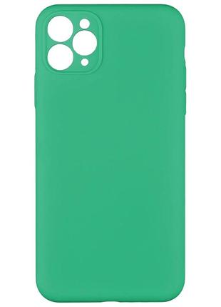 Чехол силиконовый full camera для iphone 11 pro max с защитой камеры микрофибра цвет 47.spearmint
