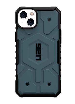 Чехол противоударный uag pathfinder для iphone 14 plus термопластичный полиуретан защита камеры голубой