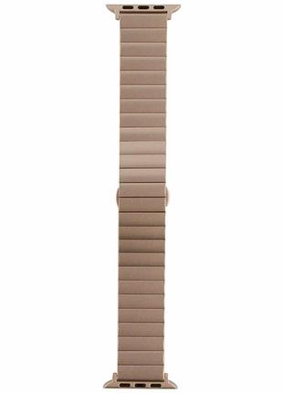 Ремешок для apple watch metal link 38 40 41 mm цвет starlight металл тип застежки бабочка