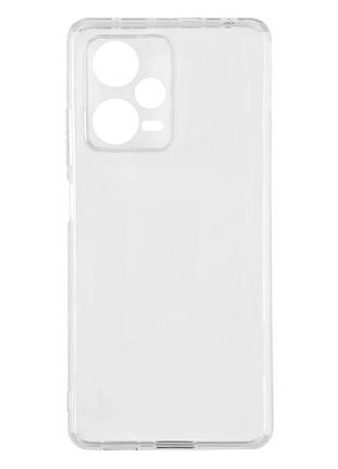 Прозрачный чехол tpu для xiaomi redmi note 12 pro+ максимальная защита углов защитный прозрачный