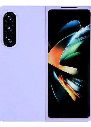 Чехол силиконовый folding silicone для samsung galaxy fold 4 f936 противоударный elegant purple