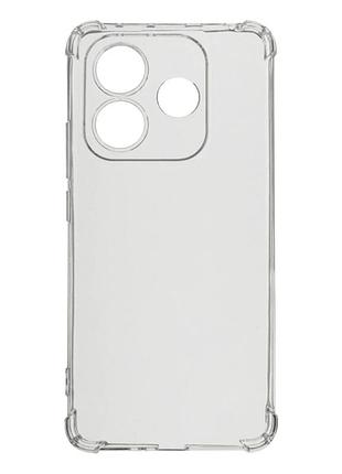 Чехол tpu virgin hard для xiaomi redmi note 14 5g прозрачный с защитой камеры