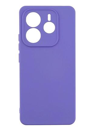 Чехол силиконовый full camera для xiaomi redmi note 14 5g с микрофиброй внутри защита камеры пурпурный