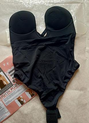 Комбидресс боди без бретелей черного цвета fashion forms м (снижка) 5055
