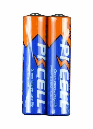 Батарейка щелочная pkcell 1.5v aaa 2 штуки для устройств с высоким энергопотреблением
