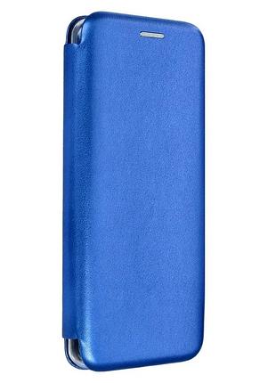 Чехол-книжка tpu pu для xiaomi redmi 15c poco c85 защитный с микрофиброй внутри темно-синий