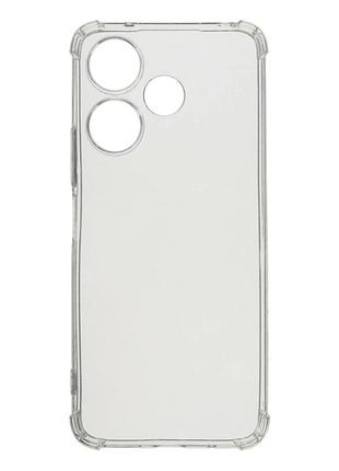 Прозорий чохол tpu для xiaomi redmi 13 4g poco m6 4g захист камери легкий transparent