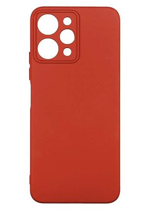 Чехол силиконовый full camera для xiaomi redmi 13 4g poco m6 4g с микрофиброй внутри красный