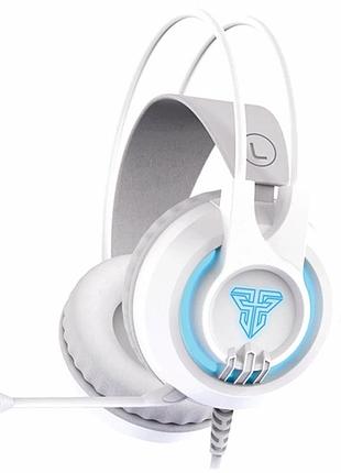 Игровые наушники fantech hg20 chief ii 50мм rgb подсветка usb aux белый пластиковый