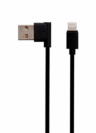 Кабель usb lightning 1.2 м чорний hoco upl11 l share для заряджання та синхронізації iphone пластик метал