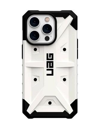 Чехол противоударный uag pathfinder для iphone 14 pro с защитой камеры белый