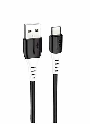 Кабель usb type-c 3 а 1 м чорний hoco x82 для заряджання та передавання даних