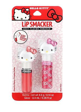 Бальзам і блиск для губ lip smacker hello kitty 2 шт