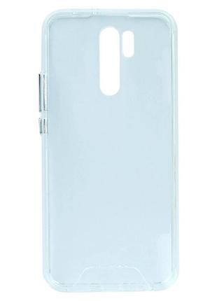 Прозрачный чехол tpu для xiaomi redmi 9 с защитой камеры и усиленными углами transparent